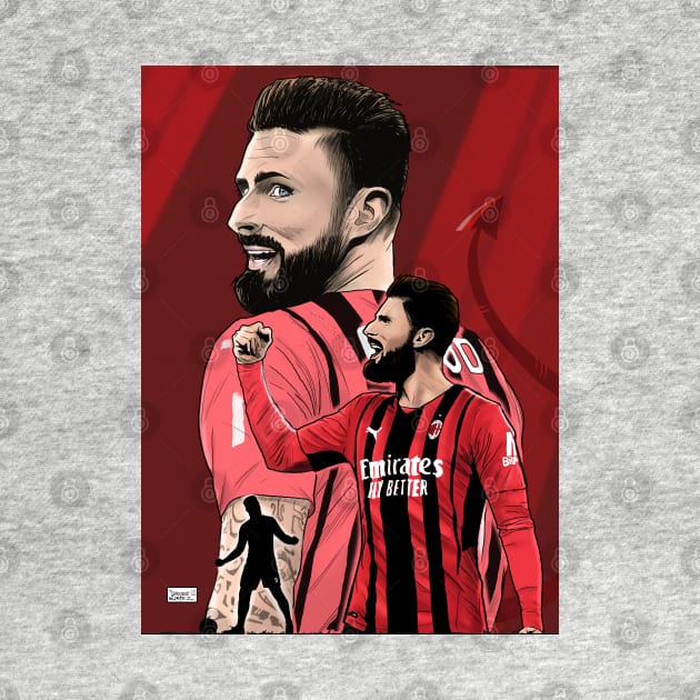 Olivie Giroud by Davide Lopez Art